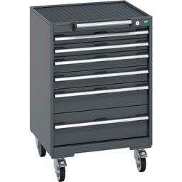 Mobile Cabinet With 6 Drawers & Top Tray/Mat
 thumbnail-0