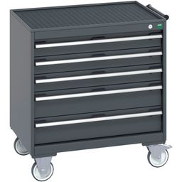 Mobile Cabinet With 5 Drawers & Top Tray/Mat
 thumbnail-4