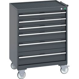 Mobile Cabinet With 6 Drawers & Top Tray/Mat
 thumbnail-1