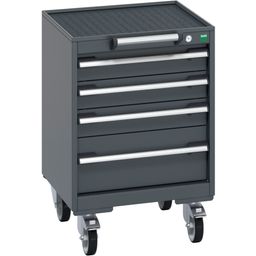 Mobile Cabinet With 4 Drawers & Top Tray/Mat thumbnail-1