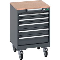 Mobile cabinet with drawers & multiplex worktop
 thumbnail-0