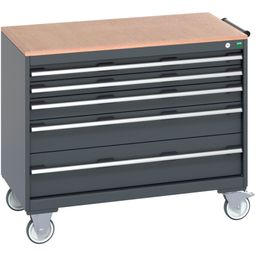 Mobile cabinet with drawers & multiplex worktop
 thumbnail-1