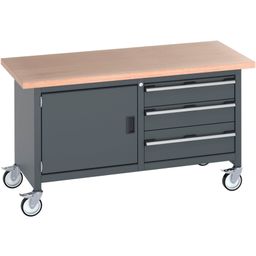 Mobile Storage Bench (MPX) Full Cupboard/Mid Shelf /Full Cupboard thumbnail-3