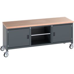 Mobile Storage Bench (MPX) Full Cupboard/Mid Shelf /Full Cupboard thumbnail-1