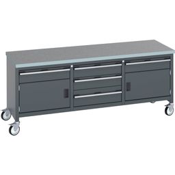 Mobile Storage Bench (lino) With 1 Drawer/Door

 thumbnail-3