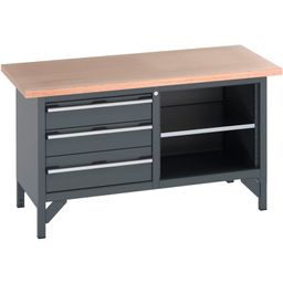 Storage bench (mpx) 3 full width drawers
 thumbnail-1