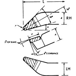 Cranked Round Nosed Turning Tools - P30 thumbnail-2