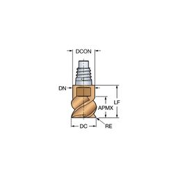 CoroMillⓇ 316SM Exchangeable Milling Heads Grade H10F thumbnail-1