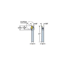 LF123E Style CoroCut® 1-2 Shank Tools for Parting and Grooving thumbnail-1