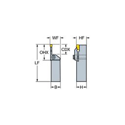 LF151.23 - T-Max® Q-Cut Shank Tool For Parting And Grooving thumbnail-2