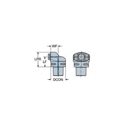 C10.SL70 Coromant Capto® To CoroTurn® SL70 Adaptor  thumbnail-1