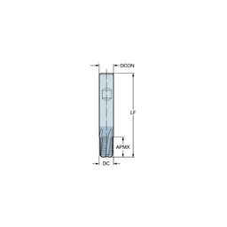 R217.9 CoroMill Plura solid carbide end mill for thread milling thumbnail-1